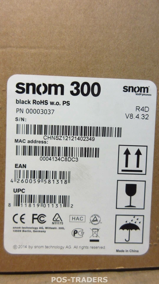 Snom 300 Desktop VoIP Phone  2-line LCD Display • 2 x 100Mbit LAN ports NEW NEU - Image 4 of 4
