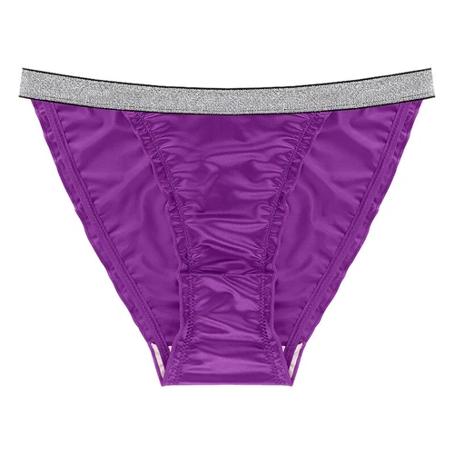 4er Pack Sexy Damen Frauen Satin Höschen Slips High Cut Dessous Unterwäsche - Bild 7 von 14