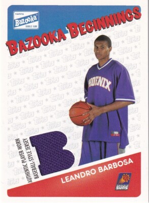 Topps 2003-04 Bazooka Leandro Barbosa #BBE-LB BAZOOKA BEGINNINGS RELIC CARD