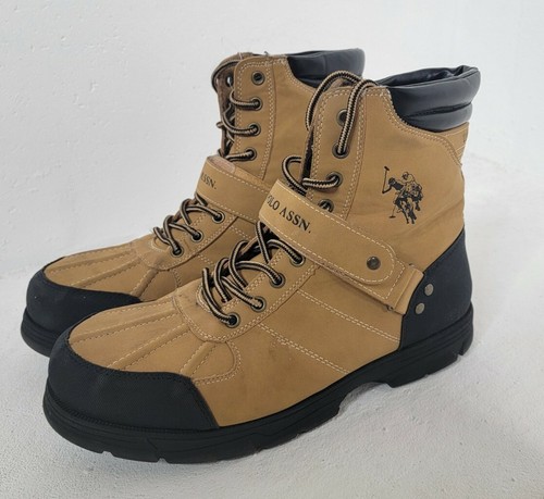 US Polo Assn Para Hombre Botas Con Cordones Bronceado cruzada con Correa  Ajustable Talla 9 en muy buena condición COND | eBay