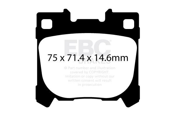 EBC DP82431RPX Track & Race Brake Pad Set