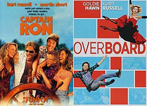 Kurt Russell & Goldie Hawn 2-DVD Comedy Bundle Overboard & Captain Ron - Picture 1 of 3