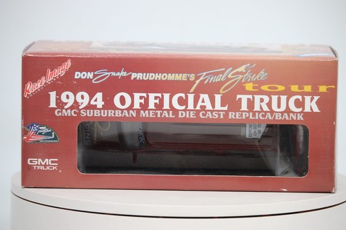 NHRA THE SNAKE DON PRUDHOMME FINAL STRIKE TOUR 1994 OFFICIAL GMC SUBURBAN BANK - Picture 3 of 7