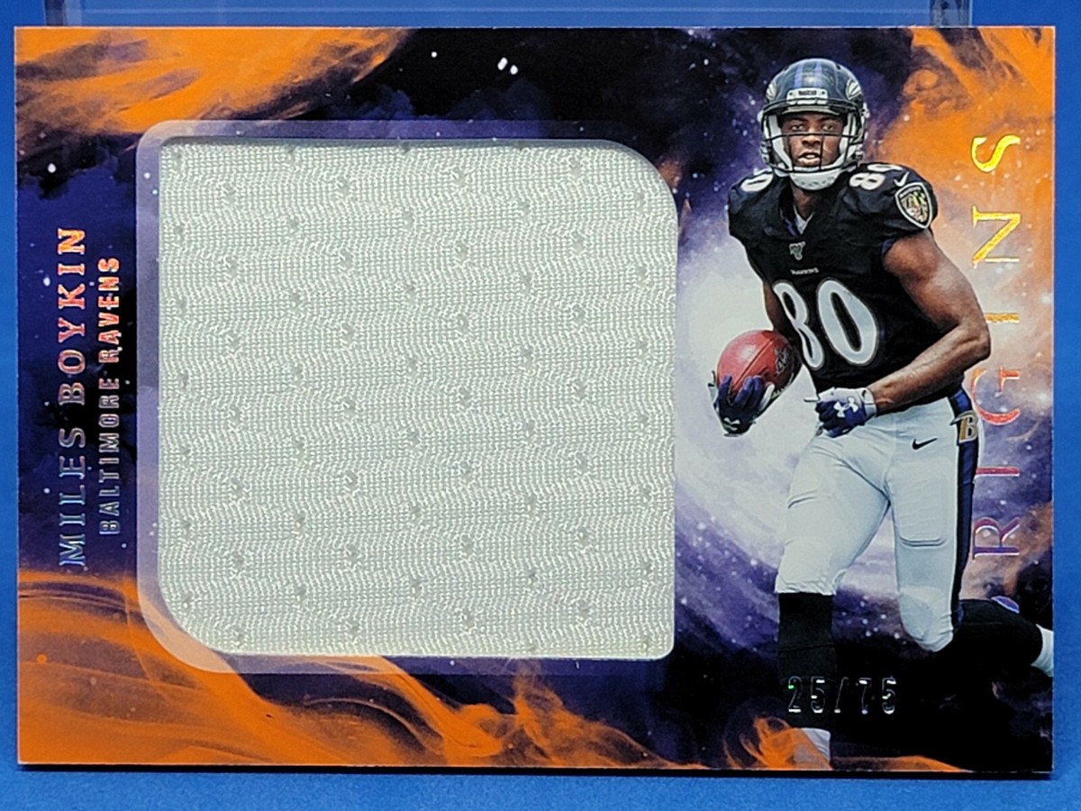 2019 Panini Origins Miles Boykin Rc Jumbo Jersey Orange 25/75 #RJJ