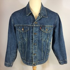 Vintage 80s 90s Distressed Grunge Surf Skate Punk Motorcycle LEVI Denim Jacket