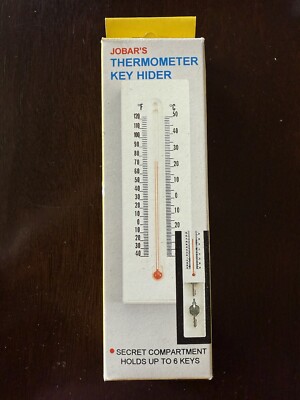 Jobar's Thermometer Key Hider Outdoor Plastic Hide A Key - NEW