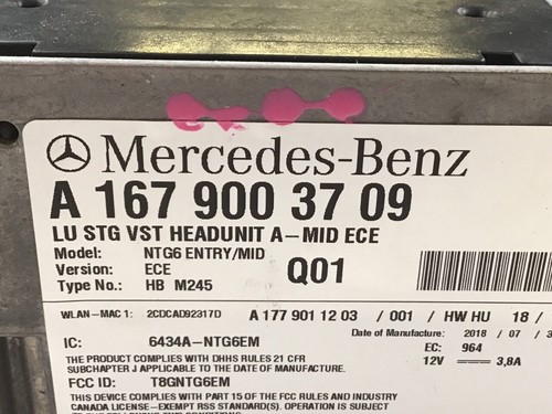 Sistema Di Navigazione MERCEDES-BENZ A-Klasse (W177) A1679003709 A 250 - Foto 2 di 3