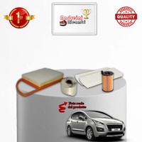 Set Service 4 Filter Peugeot 3008 1.6 HDI 84KW 114CV Von 2013->