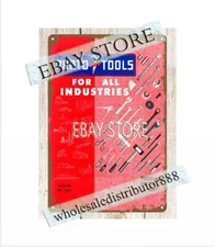 1956 Tools man cave contractor machinist tin sign hardware shop gift handyman