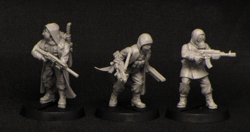 Nuclear Adventurers miniatures, postapoc stalkers