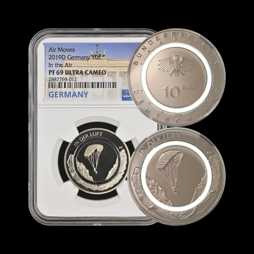 GERMANY. 2019, 10 Euro - NGC PF69 - In the Air, Munich, Polymer