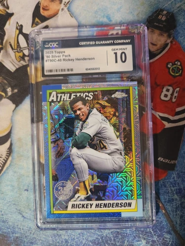 2025 Topps 90 Silver Pack #T90C-40 Rickey Henderson CGC 10 GEM MINT