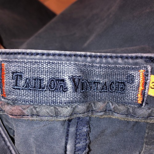 Tailor Vintage Connecticut Originals Mens Size 36 Navy Blue Pockets Chino Shorts - Picture 9 of 12