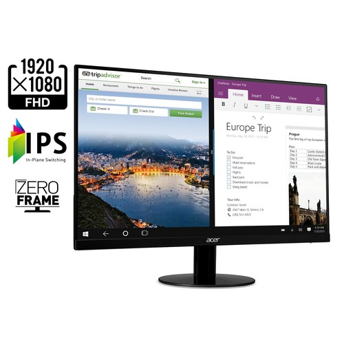 Acer SB220Q 21.5 Inch Full HD IPS Monitor 75Hz Ultra Thin HDMI VGA Display - Picture 2 of 6