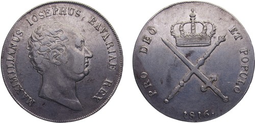 Allemagne 1816 1 Kronenthaler argent 86,8% XF