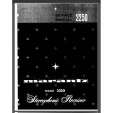 Marantz Model 2250 Stereophonic Receiver Service Manual 42 pages comb bound