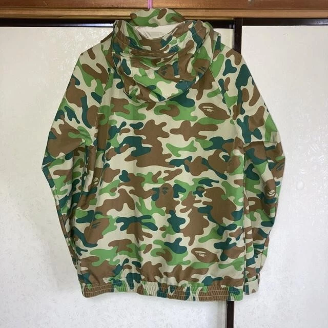 A BATHING APE (BAPE) Giacca snowboard uomo A Bathing Ape taglia S originale montagna felpa con cappuccio mimetica JPN