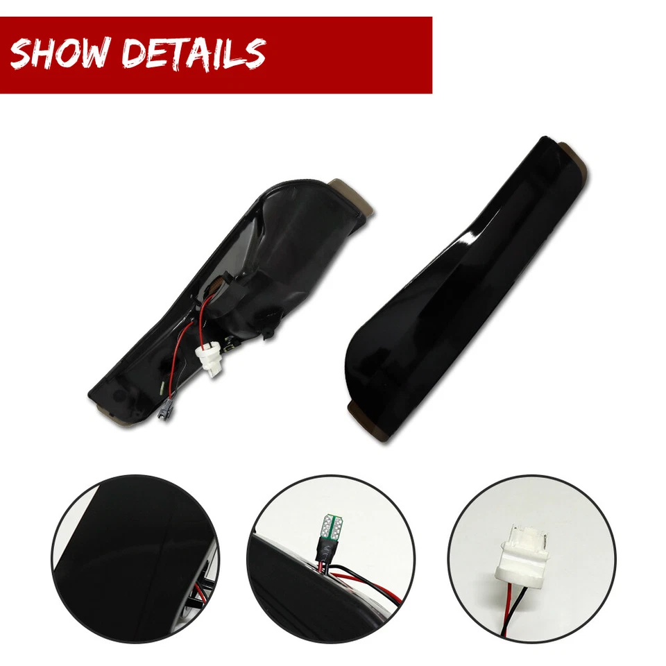 Luces de señal DRL delanteras de humo Switchback LED para 93-97 Pontiac Firebird Trans Am Foto 4 de 4