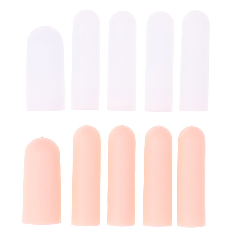 10 x Silicone Finger Cot Gel Finger Protector Fingers Brace Support Glo