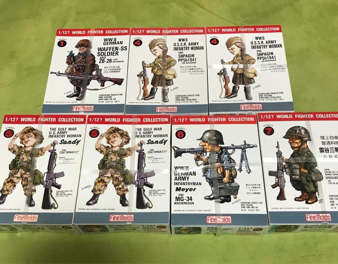 Fine Molds 1/12 World Fighter Collection 7 Set Akira Toriyama