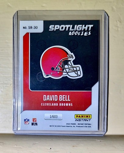 David Bell 2022 NFL Panini #30 Spotlight Rookie Football Card 1/603 - Picture 2 of 2
