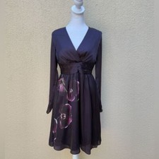 Alutzarra for Target purple long sleeve floral dress