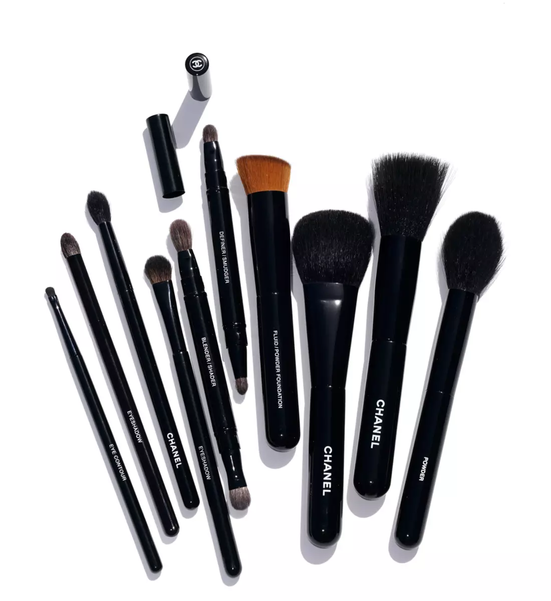 Chanel Retractable Dual-Ended EYE-CONTOURING Brush N°201