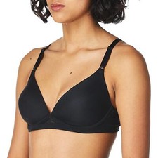 Warner's Flex Revolution Underwire Contour Bra Rich Black Size 38D