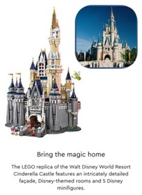 Lego Walt Disney Cinderella Castle 71040 Mickey Minnie Donald Daisy & Tinkerbell
