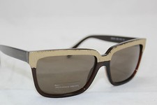 NEW Alexander McQueen Womens Gold Foil Sunglasses AMQ4191/S 58-15-145 Italy