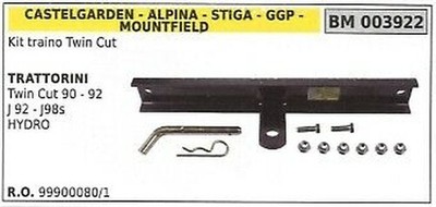 CASTELGARDEN Tow Kit Twin Cut 90 - 92 J92 - J98s HYDRO 99900080/1