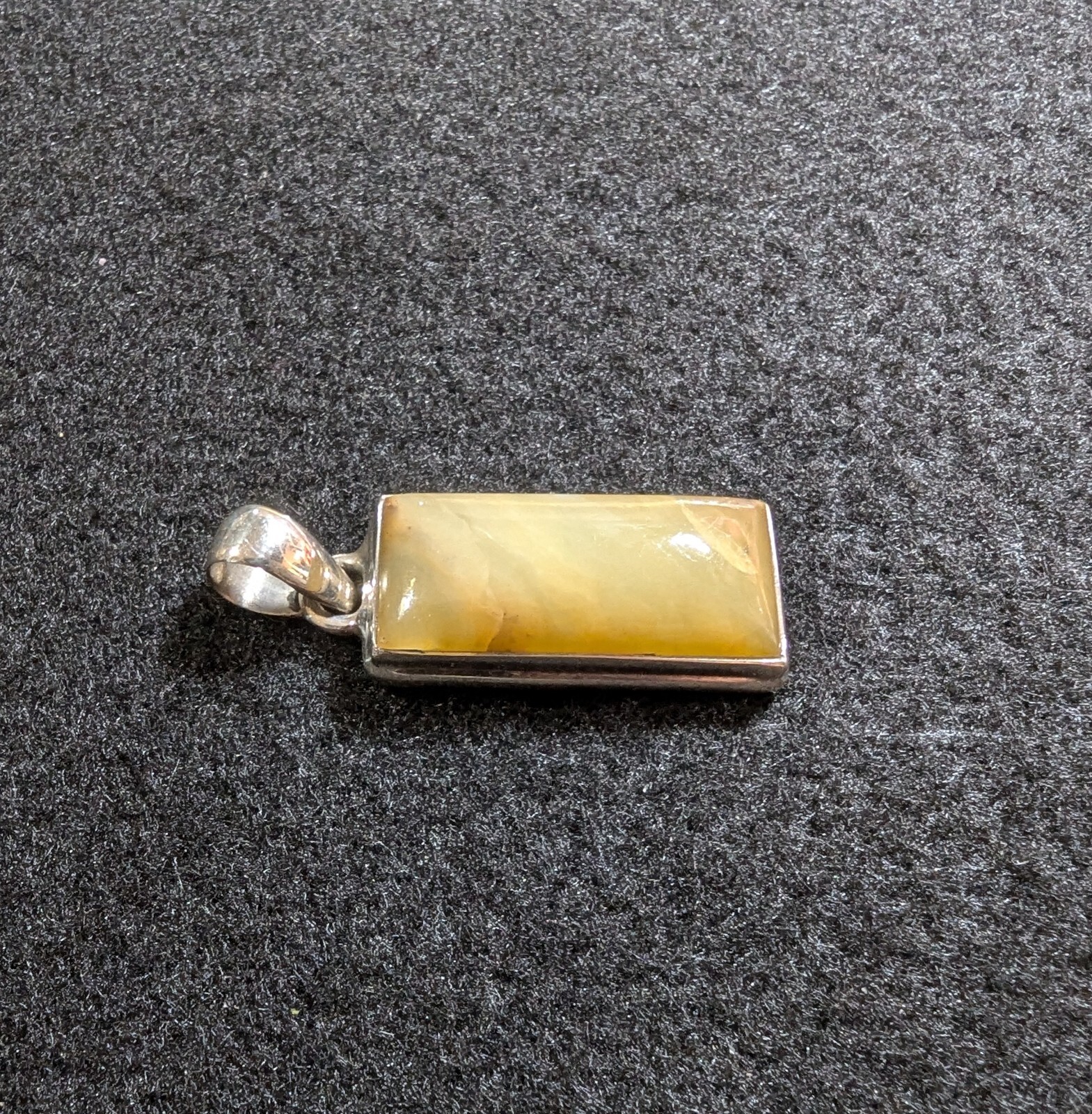 Rectangular Agate 925 Sterling Silver Pendant - image 8