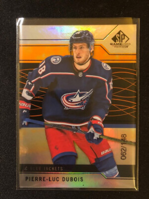 2018-19 SP Game Used Orange Rainbow #56 Pierre-Luc Dubois - Columbus Blue /148