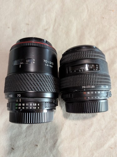 Tokina Lenses 28-70 F3.5-5.6 & 70-210 F4-5.6