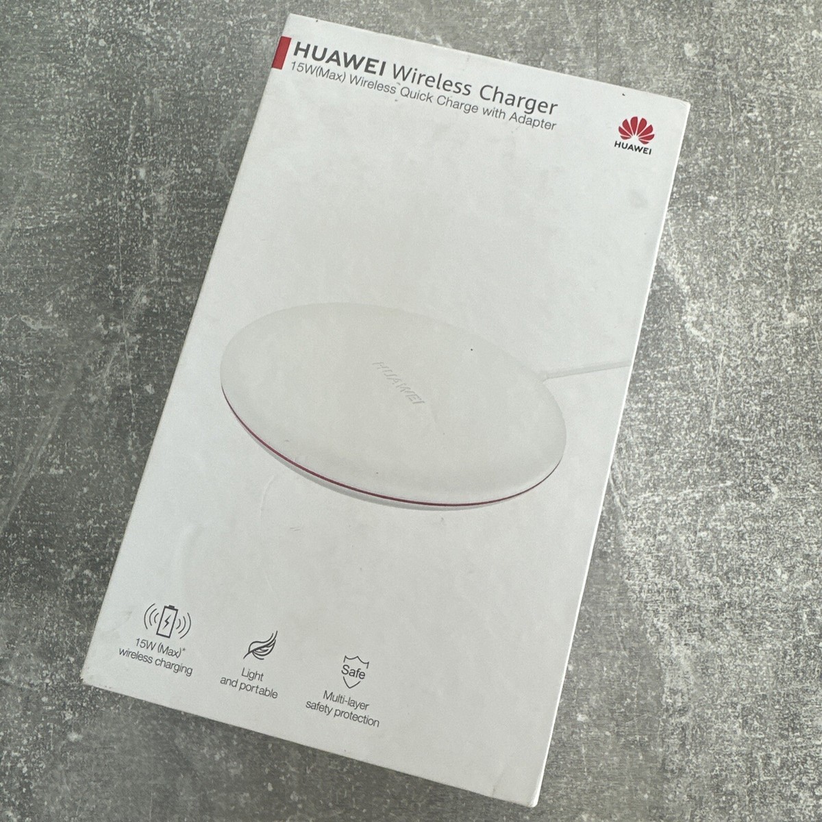 GENUINE HUAWEI 15W WIRELESS CHARGER CHARGING PAD WHITE CP60 FAST