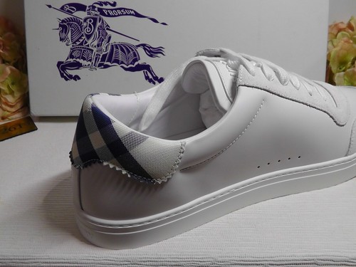 BURBERRY Men's ROBIN WHITE Leather / Suede Low- Top Sneakers Size 13 US***$690 - Picture 5 of 16