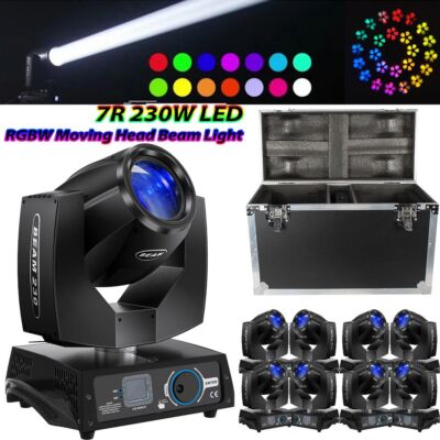 7R 230W Zoom Moving Head Beam Sharpy Bühnenlicht 16 Prismen 17Gobos Scheinwerfer