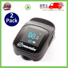 2 x Nonin 02 meter Model 3230 Bluetooth Smart Pulse Oximeter- 100% + reviews
