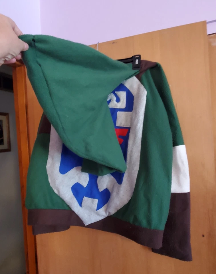 Hecho a mano Legend of Zelda Link Chaqueta polar Disfraz de Halloween Juegos con disfraces Niños 8-10 Foto 3 de 4