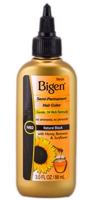 Bigen Semi Permanent Hair Color #NB2 Natural Black, 3 oz ...