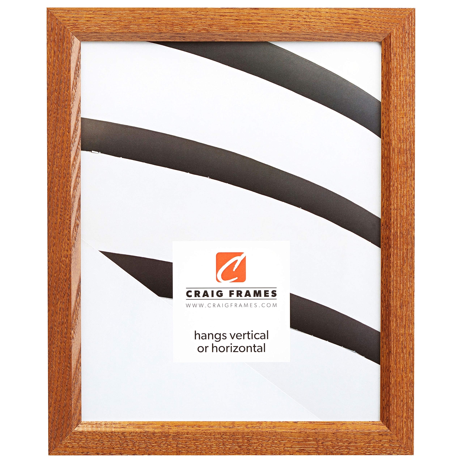 6x8 Real Wood Grain Picture Frame with 0.84-Inch Width, Natural Finish