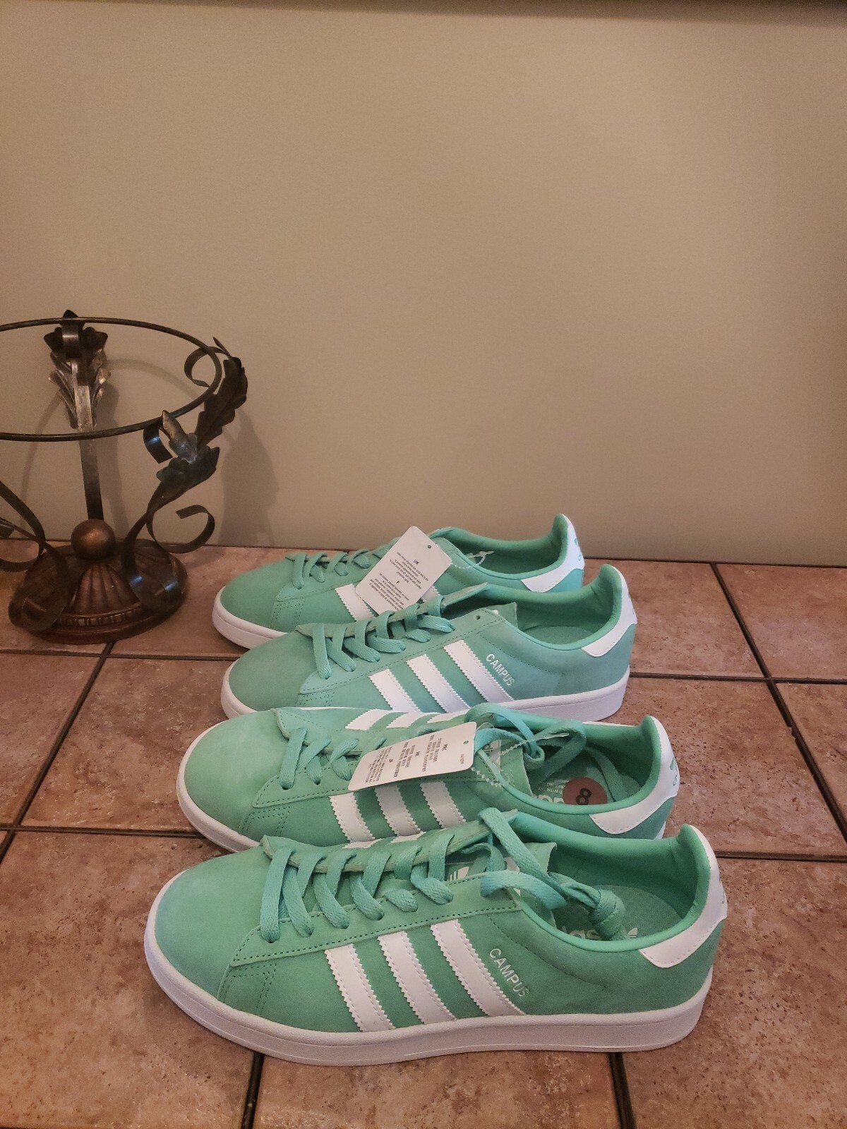 adidas campus green glow