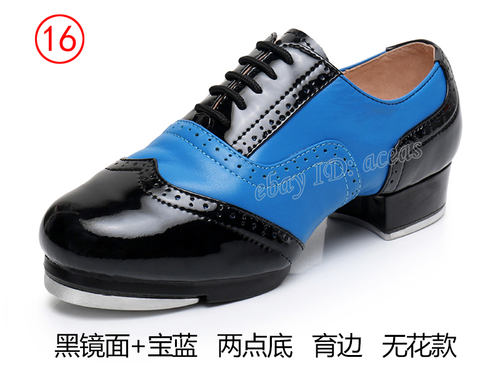 Mujeres Hombres Cuero de Vaca Cuero Genuino Zapatos de Baile Tap Suela Suave Lo último Zapatos de Baile - Imagen 14 de 30