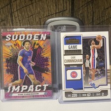 2023-24 Topps Chrome Cade Cunningham Sudden Impact Pink Basketball Refractor