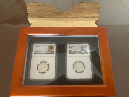 1994-P & 1997-P NGC SP70 Matte Proof Jefferson Nickel Set with Display Box
