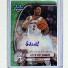 Aden Holloway 2024-25 Bowman U Chrome Green Shimmer Refractor Auto #57 Alabama