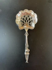 Sterling Whiting Bon Bon Spoon Orchid Violet Pattern 1890’s Art Nouveau