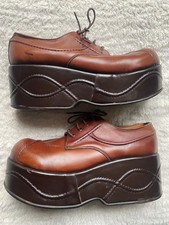 Original 1970’s’s Men’s Platform Shoes Size 7.5 Uk By Prestige - retro / vintage