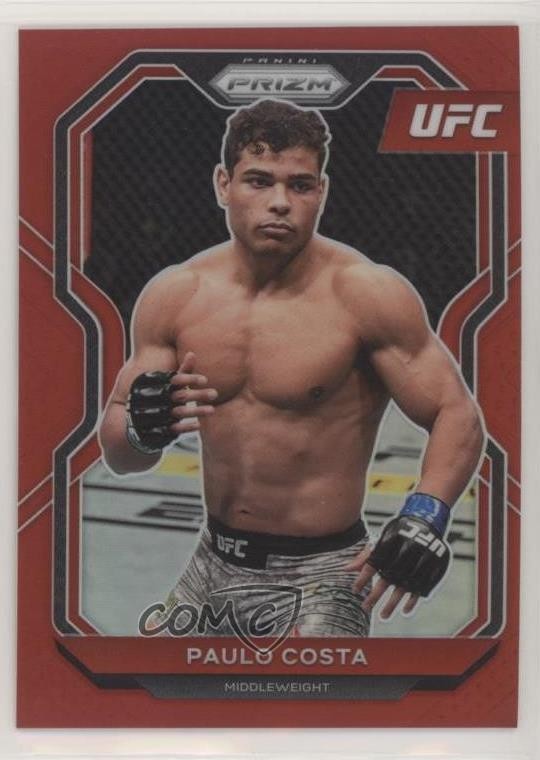2021 Panini Prizm UFC Red Prizm /275 Paulo Costa #69 0f9q