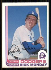 1982 O-Pee-Chee Rick Monday Los Angeles Dodgers #6